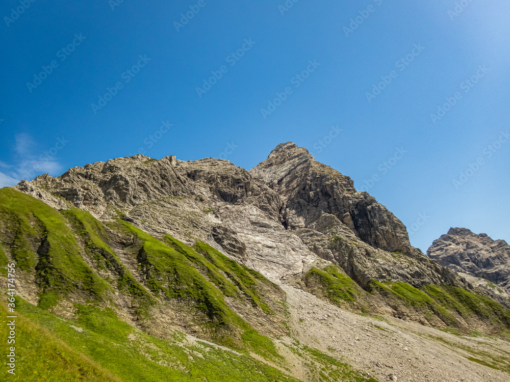 Panoramic hike at the Nebelhorn in Allgau Panoramic hike at the Nebelhorn in Allgau