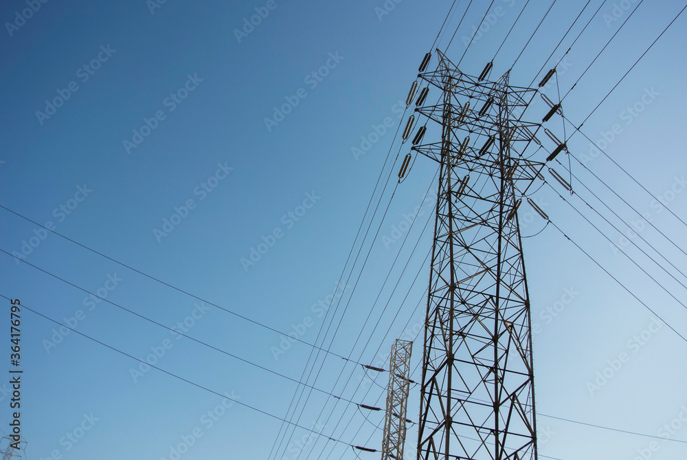 Power line on the outskirts of Los Angeles Power line on the outskirts of Los Angeles