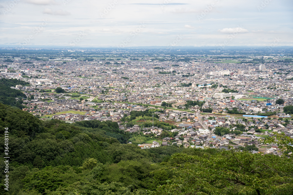 太平山から観る栃木県　栃木市　大平町　2020