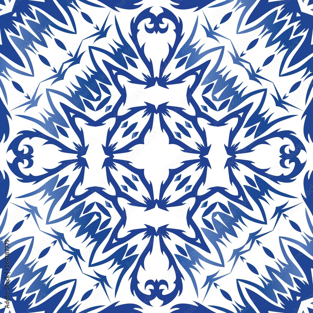Portuguese ornamental azulejo ceramic. Portuguese ornamental azulejo ceramic.