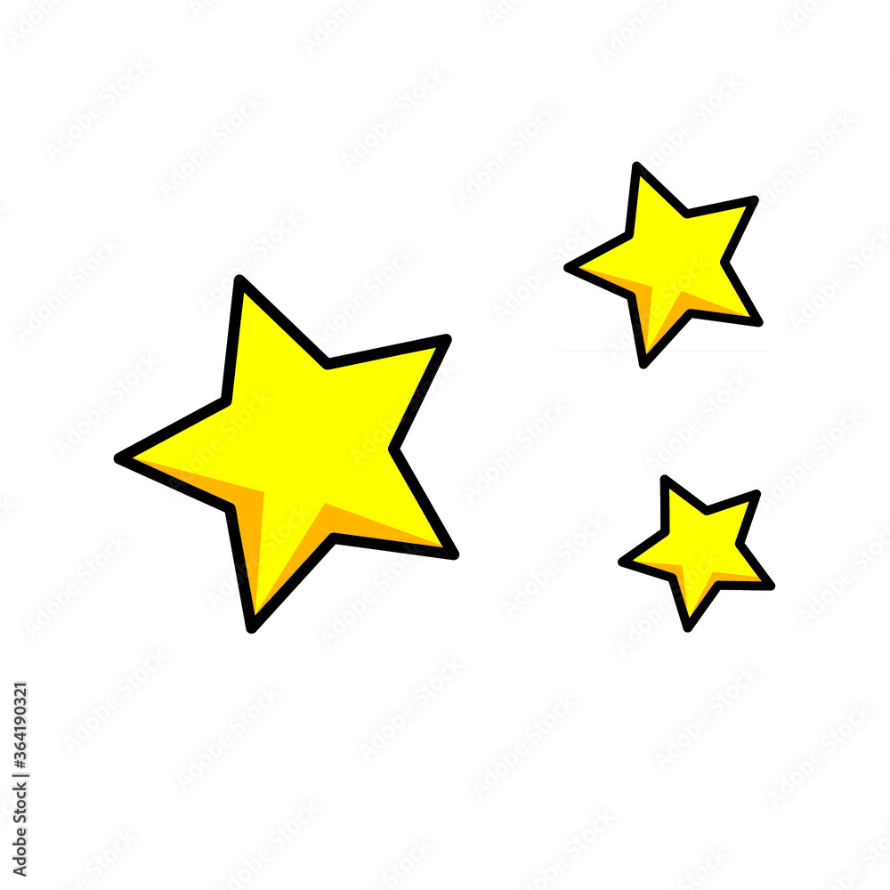 Stars Vector Flat Design for Icon, Symbol, Graphic Resources, and Logo. Full-Color Version Stars Vector Flat Design for Icon, Symbol, Graphic Resources, and Logo. Full-Color Version