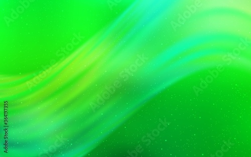 Light Green vector template with space stars. Modern abstract illustration with Big Dipper stars. Template for cosmic backgrounds.