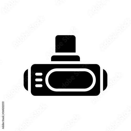 VR glasses icon in glyph style. vector illustration for graphic design, website, UI isolated on white background. EPS 10 photo