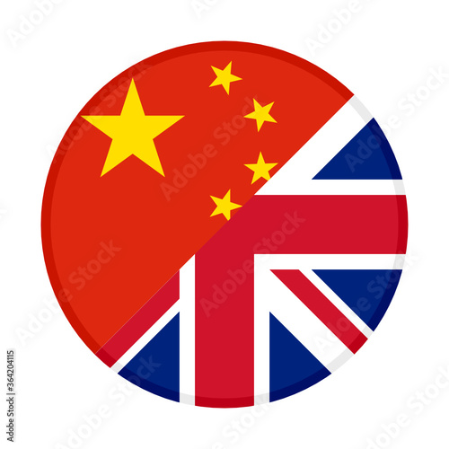 round icon with china and united kingdom flags