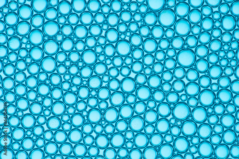 Macro close up of soap bubbles look like scienctific image of cell and cell membrane Macro close up of soap bubbles look like scienctific image of cell and cell membrane