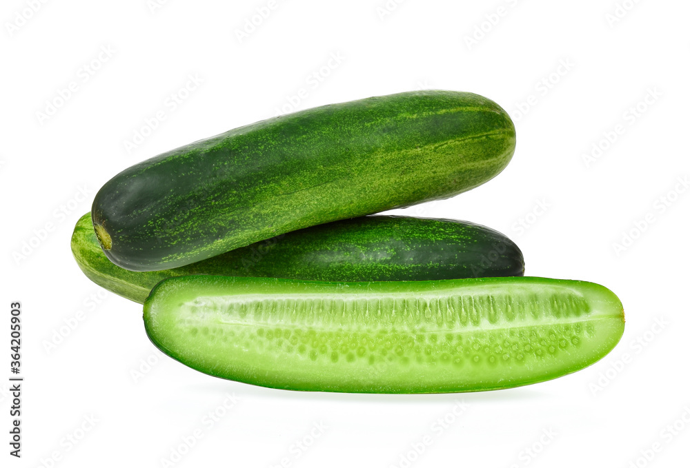 cucumber isolated on white background cucumber isolated on white background