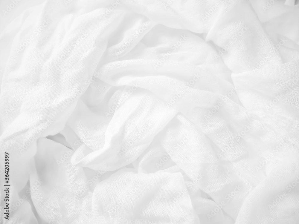 Obraz premium white fabric texture background,crumpled fabric background.