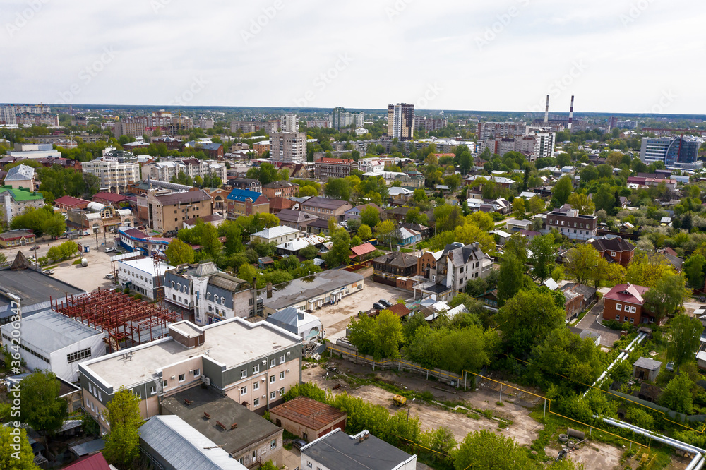 The city of Ivanovo from a bird's eye view, 05/26/2020, Ivanovo, Ivanovo region, Russia.