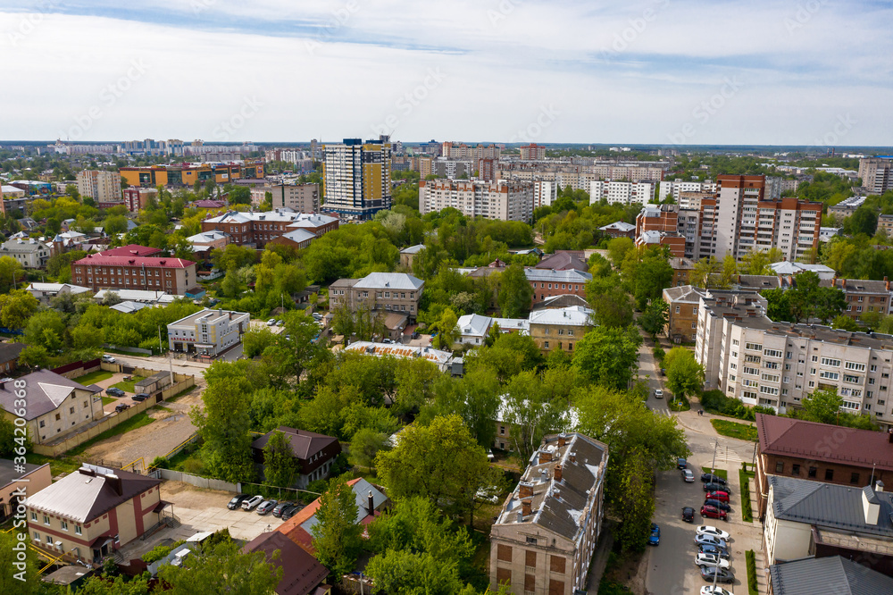 The city of Ivanovo from a bird's eye view, 05/26/2020, Ivanovo, Ivanovo region, Russia.
