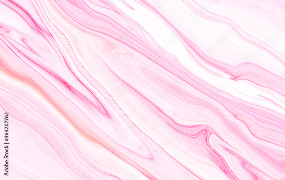Marble rock texture pink ink pattern liquid swirl paint white that is Illustration background for do ceramic counter tile silver gray that is abstract waves skin wall luxurious art ideas concept.
