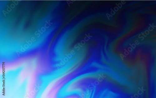 Dark BLUE vector glossy abstract layout. A completely new colored illustration in blur style. New way of your design.