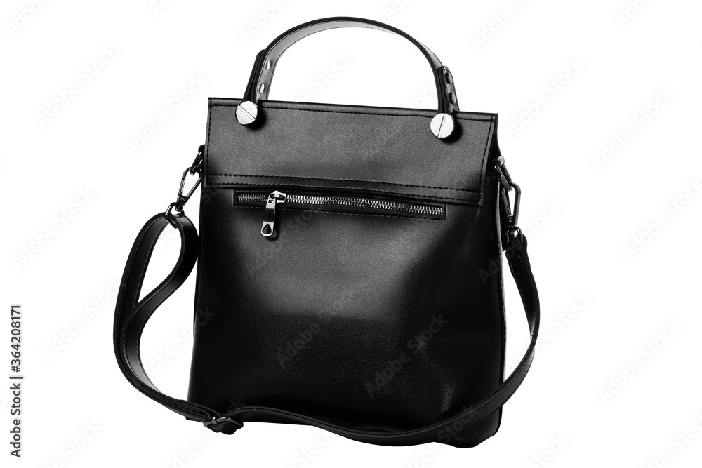 Feminine designer casual bag with eco leather on white Feminine designer casual bag with eco leather on white