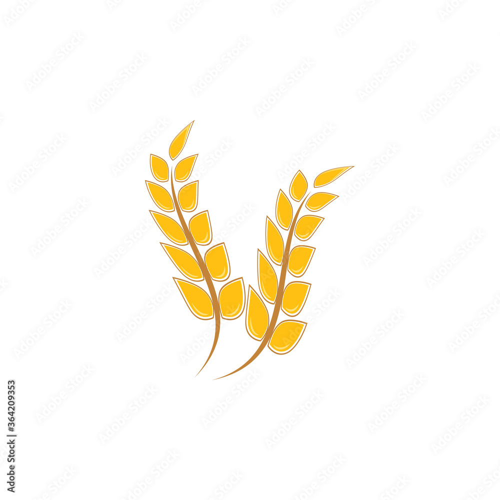 Wheat Logo Template vector symbol Wheat Logo Template vector symbol