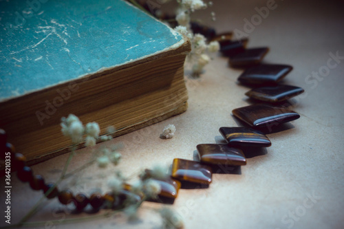 Handmade beads with natural stones