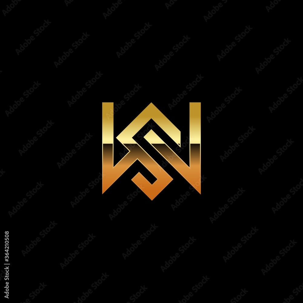 letter SW,letterWS vektor logo ideas