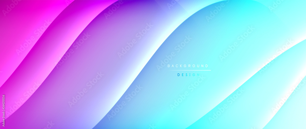 Fluid gradient waves with shadow lines and glowing light effect, modern flowing motion abstract background for cover, placards, poster, banner or flyer Fluid gradient waves with shadow lines and glowing light effect, modern flowing motion abstract background for cover, placards, poster, banner or flyer