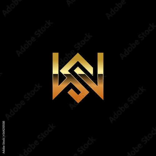letter SW,letterWS vektor logo ideas
