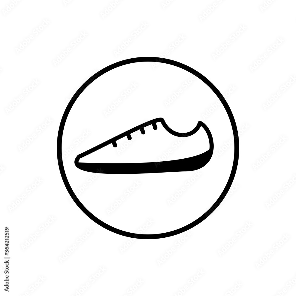 Shoe icon vector logo design template Shoe icon vector logo design template