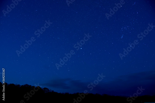 西の夜空の星 11月の北海道