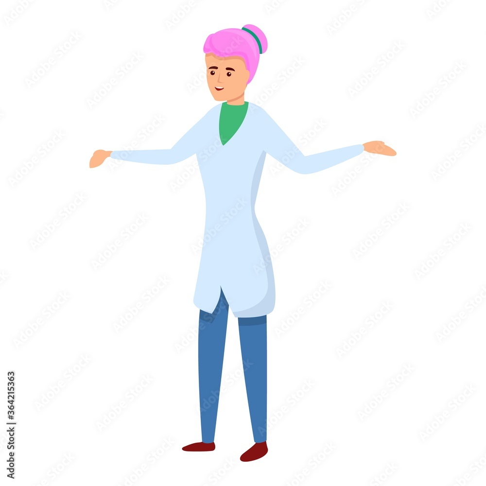 Woman sport doctor icon. Cartoon of woman sport doctor vector icon for web design isolated on white background Woman sport doctor icon. Cartoon of woman sport doctor vector icon for web design isolated on white background