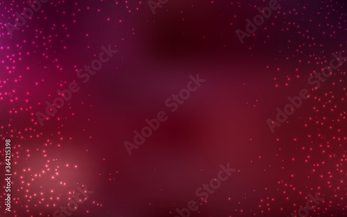 Dark Red vector background with astronomical stars. Modern abstract illustration with Big Dipper stars. Smart design for your business advert.