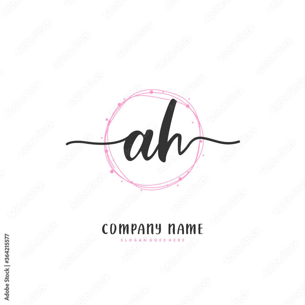 A H AH Initial handwriting and signature logo design with circle. Beautiful design handwritten logo for fashion, team, wedding, luxury logo. A H AH Initial handwriting and signature logo design with circle. Beautiful design handwritten logo for fashion, team, wedding, luxury logo.