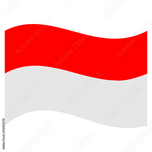 indonesia national flags icon vector symbol of country