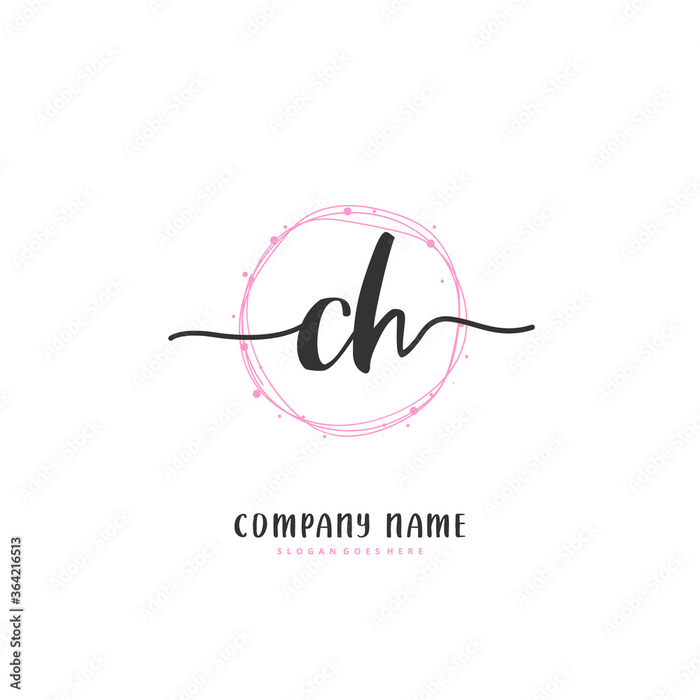 C H CH Initial handwriting and signature logo design with circle. Beautiful design handwritten logo for fashion, team, wedding, luxury logo. C H CH Initial handwriting and signature logo design with circle. Beautiful design handwritten logo for fashion, team, wedding, luxury logo.