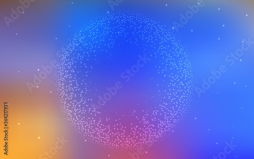 Light Multicolor vector layout with cosmic stars. Glitter abstract illustration with colorful cosmic stars. Pattern for astrology websites.