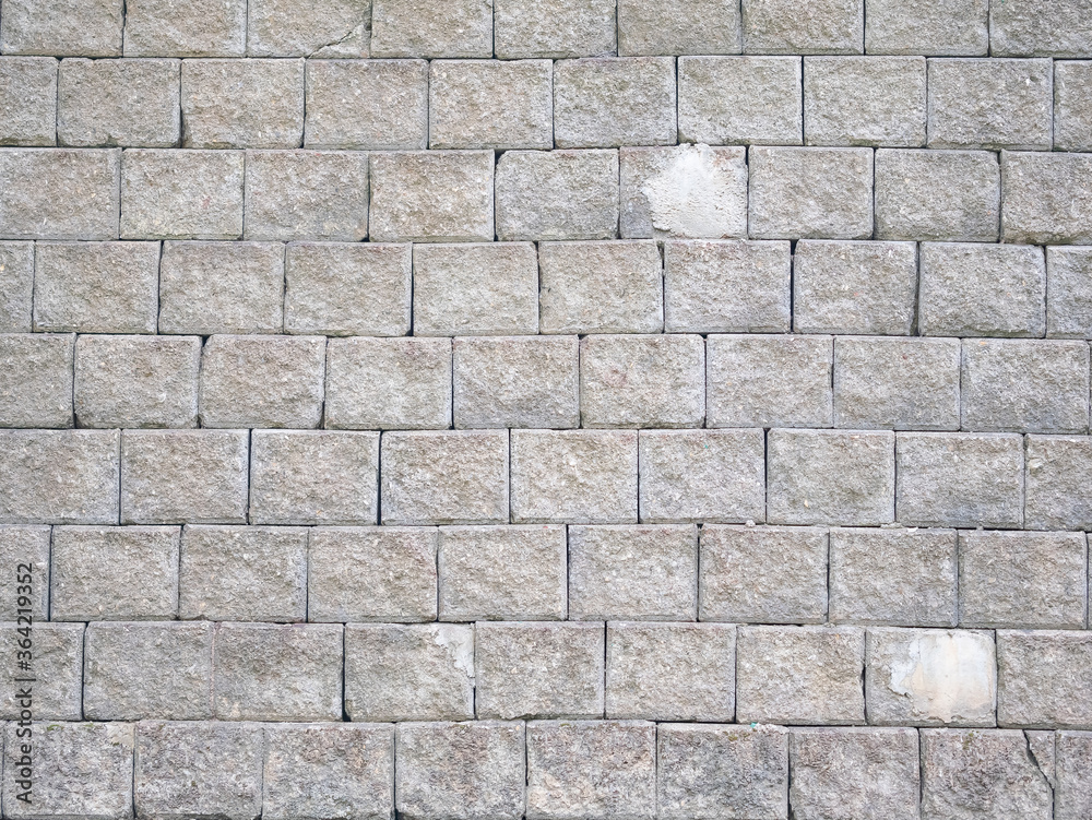 Fototapeta premium close up concrete blocks wall background for texture