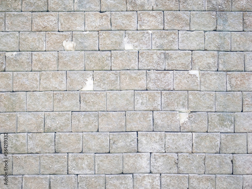 close up concrete blocks wall background for texture