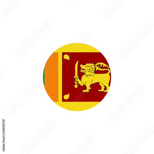 sri lanka national flags icon vector symbol of country