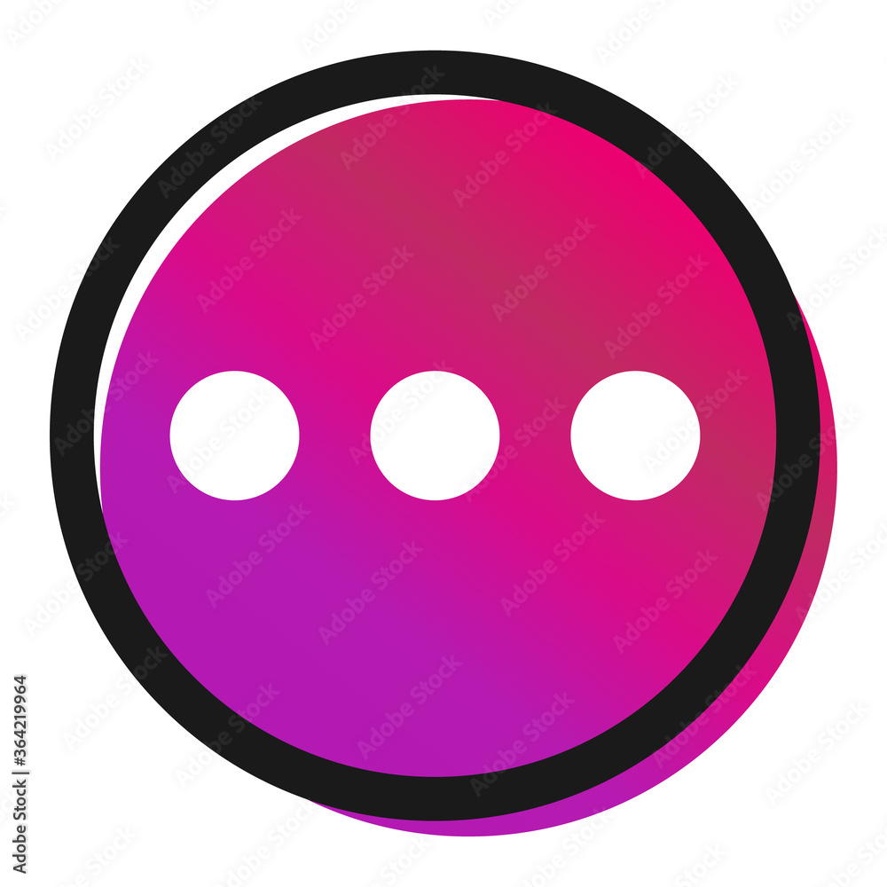 MORE icon, vector symbol isolated on white background for app, mobile, web etc. design MORE icon, vector symbol isolated on white background for app, mobile, web etc. design