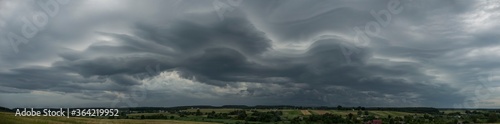 Dramatic Stormy Clouds Before Hurricane