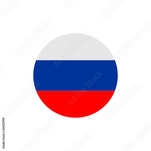 Russia flags icon vector symbol of country illustration isolated white background