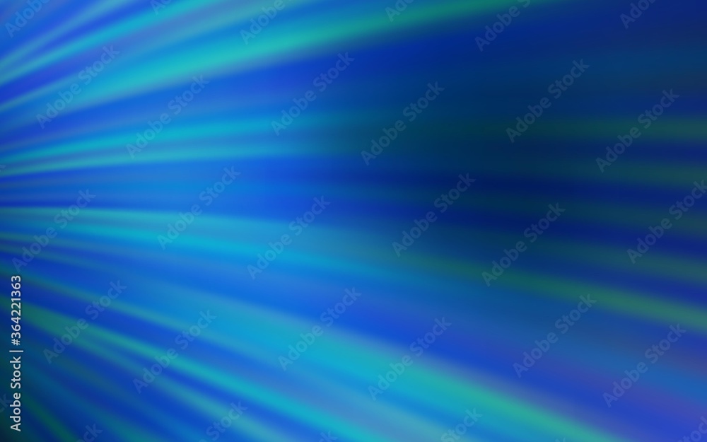 Dark BLUE vector template with lines. A shining illustration, which consists of curved lines. Abstract design for your web site.