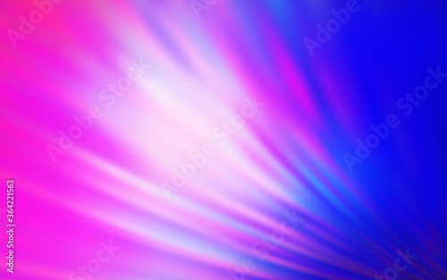 Light Pink, Blue vector background with straight lines. Shining colored illustration with sharp stripes. Best design for your ad, poster, banner.