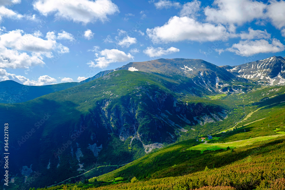 Green Fields in Bulgarian Mountains