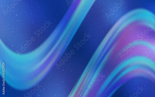 Light BLUE vector texture with milky way stars. Shining colored illustration with bright astronomical stars. Pattern for futuristic ad, booklets.