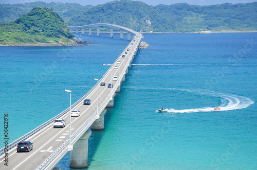 山口県角島の絶景 Beautiful sea to visit on vacation