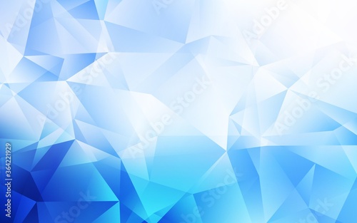 Light BLUE vector gradient triangles texture. Shining colorful illustration with triangles. Polygonal design for your web site.