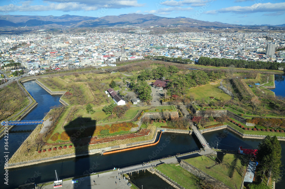 五稜郭　Historic Japanese scenery from Goryokaku Tower