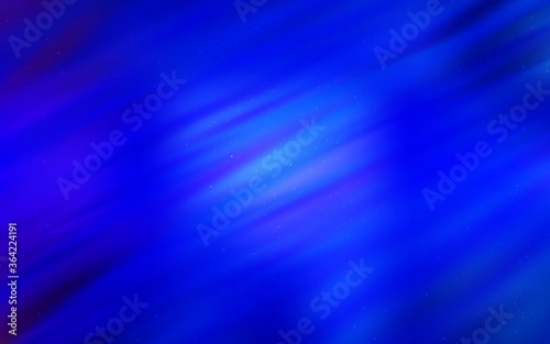 Dark BLUE vector texture with milky way stars. Blurred decorative design in simple style with galaxy stars. Pattern for astronomy websites.