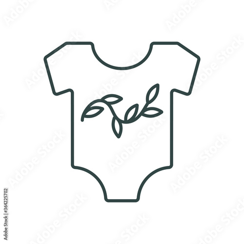 line icon for menu store, baby clothes