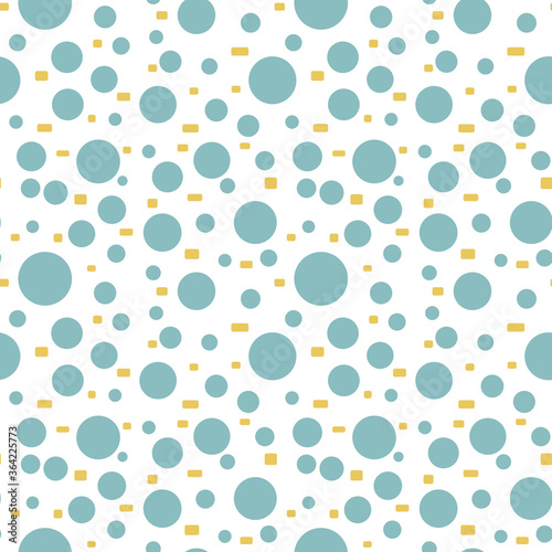 Texture abstract geometric circles seamless pattern background. 