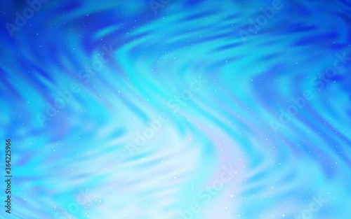 Light BLUE vector template with space stars. Shining colored illustration with bright astronomical stars. Smart design for your business advert.