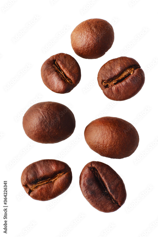 Coffee beans isolated on white background Coffee beans isolated on white background
