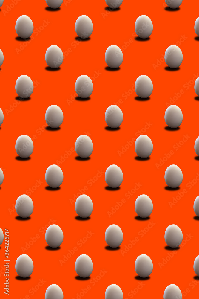 Pattern of eggs standing vertically diagonally Pattern of eggs standing vertically diagonally