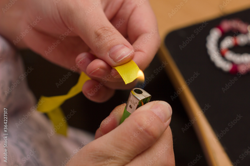 Fototapeta premium Creating handmade jewelry.