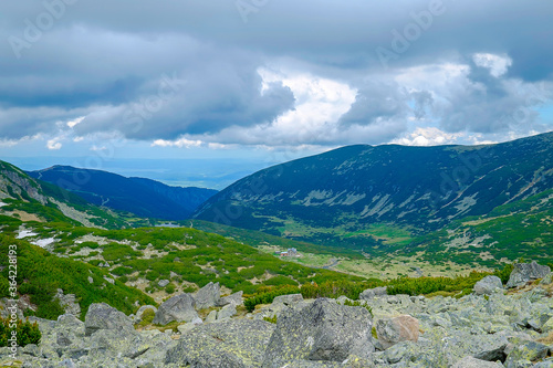 Cloudy Landscape of a Mountain Valley 1 © Denis Martynov